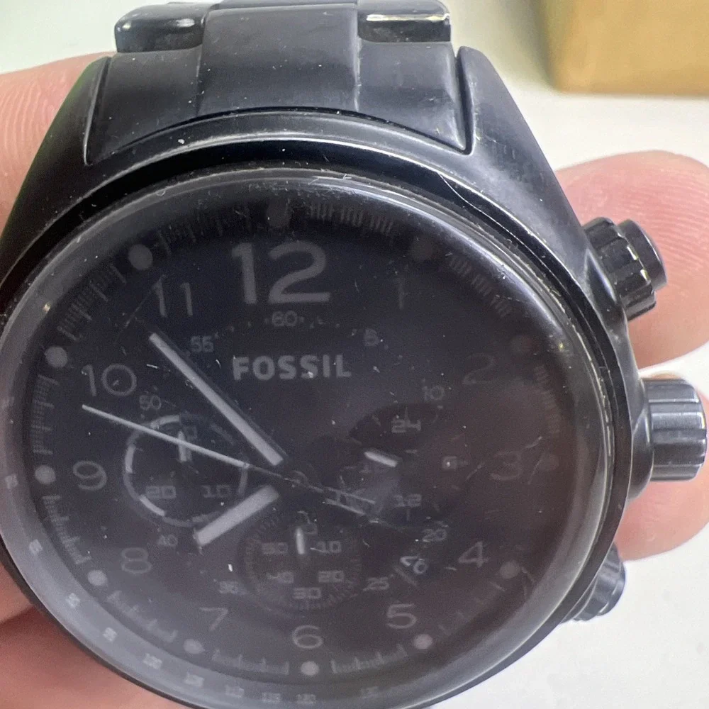 Fossil Watch CH-2803 Mens‎ Chronograph 47mm Time + Date Quartz Untested
